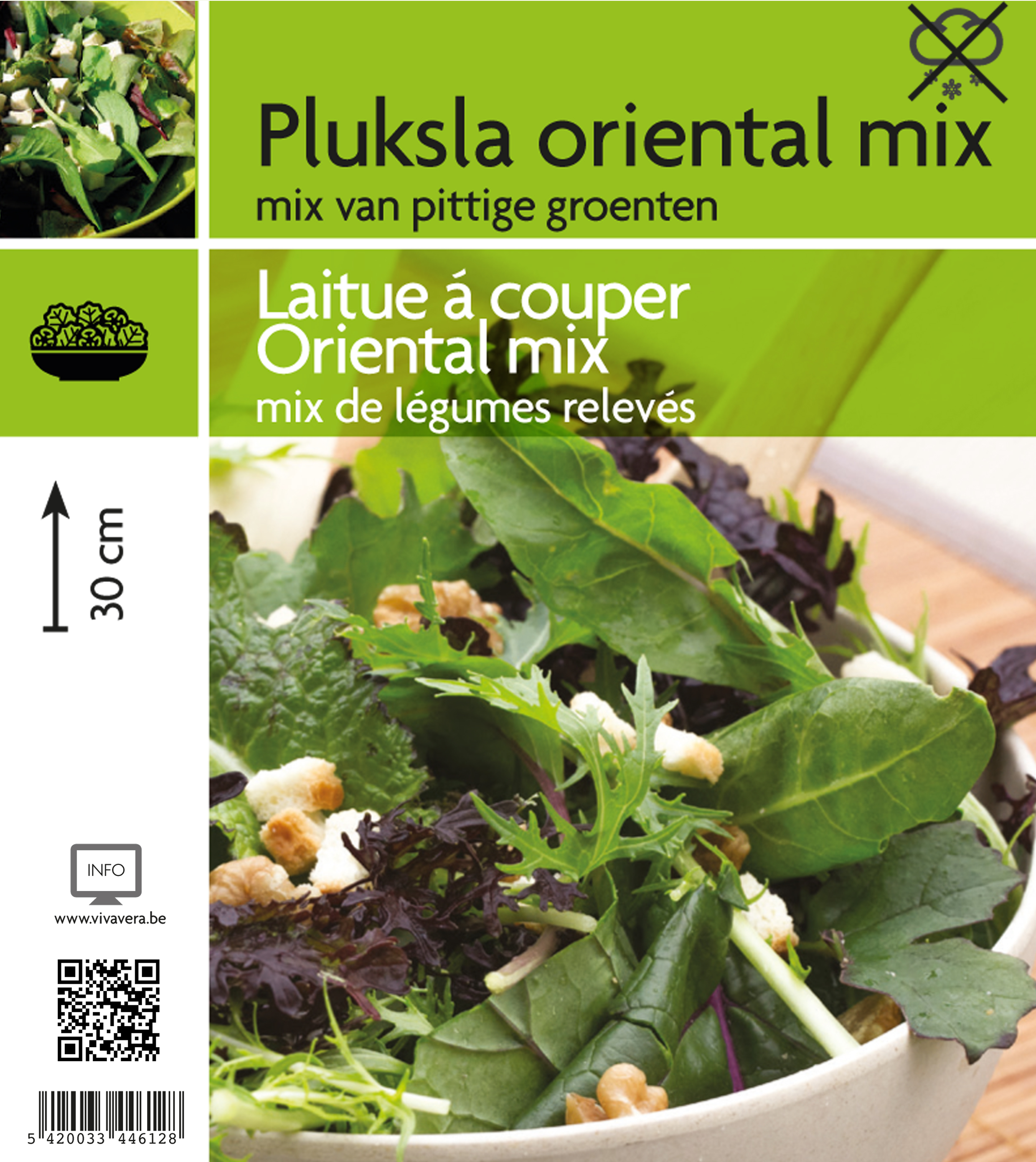 Laitue á couper Oriental mix (tray 15 pot)